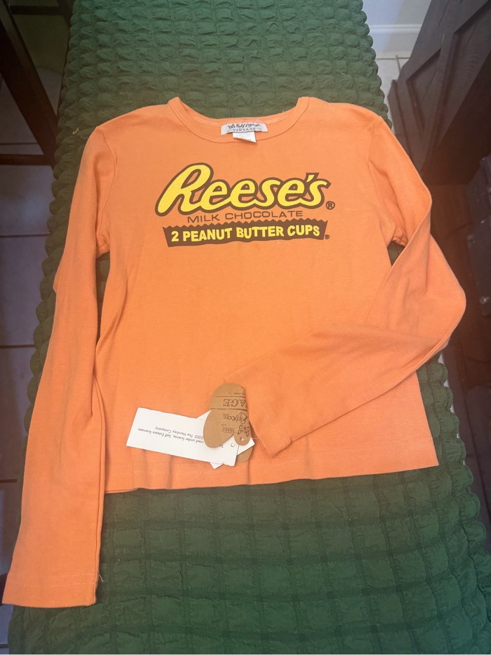 Self Esteem Orange Reese's Logo Long Sleeve Shirt